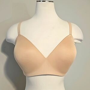 Maidenform Self Expressions Wireless Padded Beige SE0583 38 DD VGUC X-Back